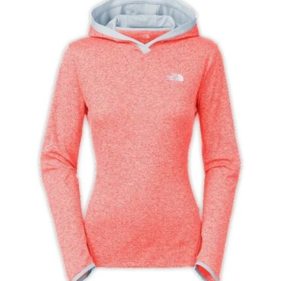 The North Face Tops - The North Face Reactor Hoodie Orange Blue Hooded Pullover Size Medium H12499
